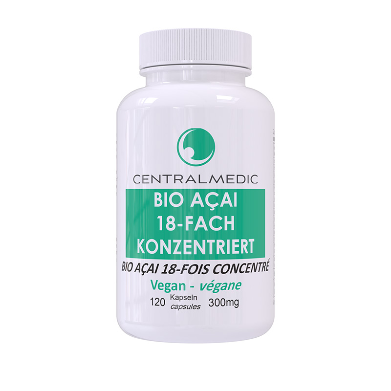 Premium Bio Açai Beeren Extrakt, 120 Kapseln à 300 mg 