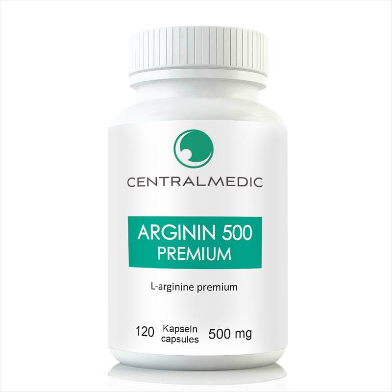 L-arginine Premium, 120 capsules à 500 mg