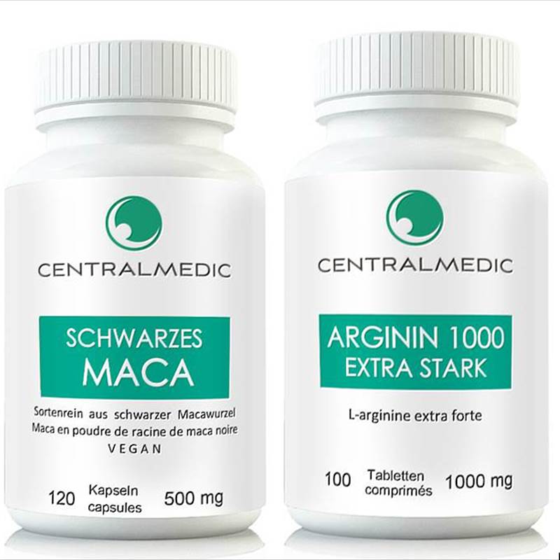 Schwarzes Maca & Arginin 1000, MC444 & MC800