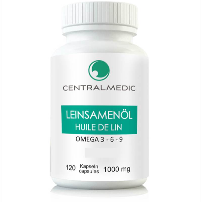 Leinsamenöl, Omega 3-6-9, 120 Kapseln à 1000 mg 